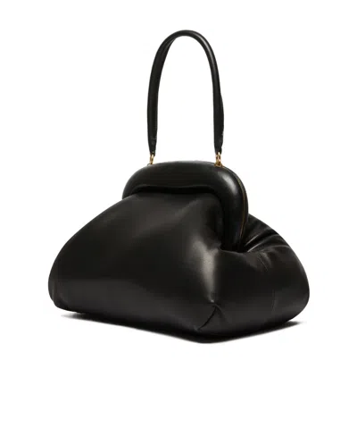 Sportmax Soft Structure Top Handle Clutch Bag In Black