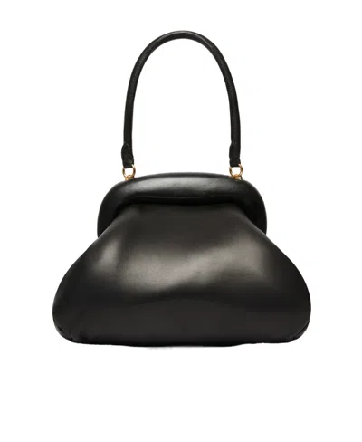 Sportmax Soft Structure Top Handle Clutch Bag In Black