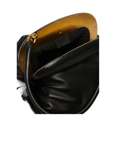 Sportmax Soft Structure Top Handle Clutch Bag In Black