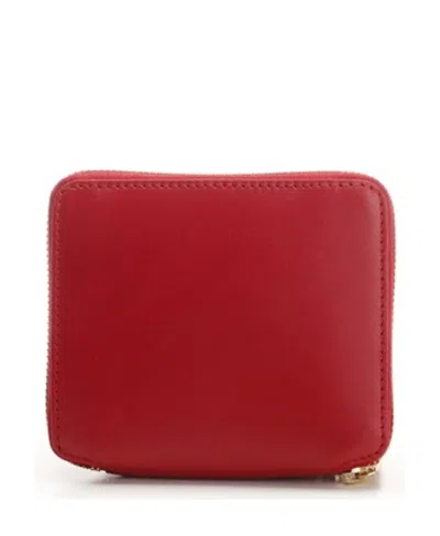 Comme Des Garçons Leather Wallet Wallets Red In Red