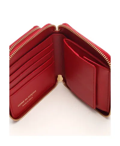 Comme Des Garçons Leather Wallet Wallets Red In Red