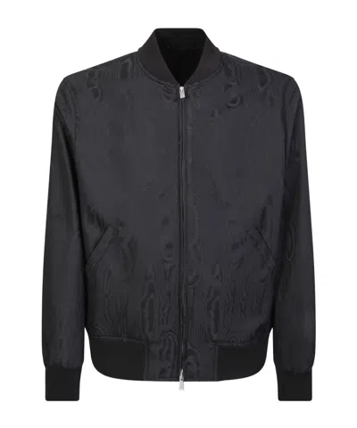 Lardini Black Teddy Jacket In Black