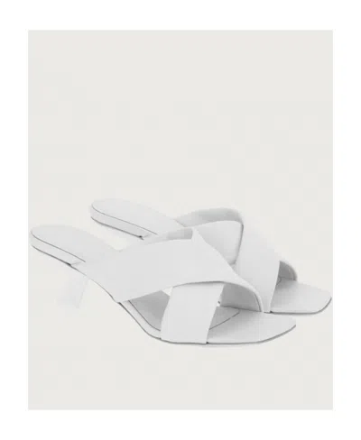 Ferragamo 55mm Crossover-strap Detail Mules In Multicolor