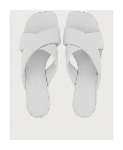 Ferragamo 55mm Crossover-strap Detail Mules In Multicolor