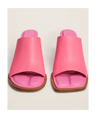 Jacquemus 80mm Les Mules Ronde Leather Mules In Pink
