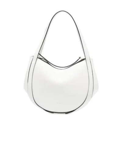 Wandler Lin Leather Shoulder Bag In White