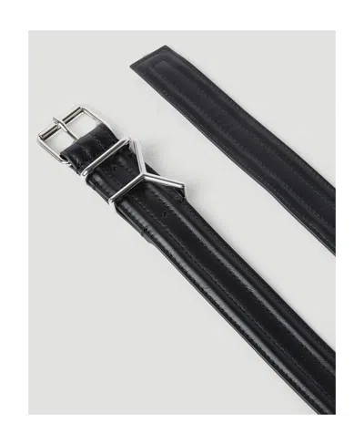 Y/project Logo Y Belt In Black
