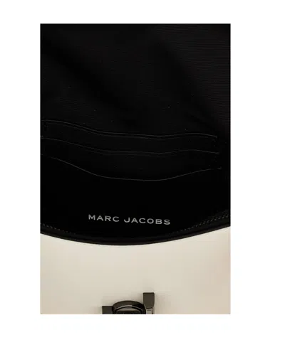 Marc Jacobs The Bi-color J Marc Shoulder Bag In White