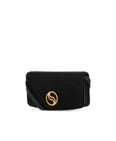 Stella Mccartney Stella Mc Cartney Black Alter Mat Mini S Wave Wallet In Black