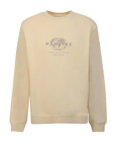 Martine Rose Embroidered Cotton Sweatshirt In Nude