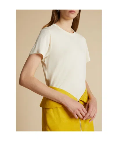 Khaite The Emmylou Cotton T-shirt In White