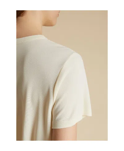 Khaite The Emmylou Cotton T-shirt In White
