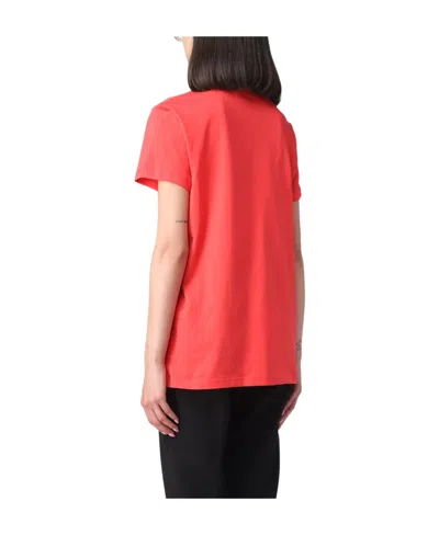 Max Mara T-shirt With Round Neck And Short Sleeves In Multicolor