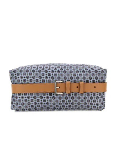 Prada Printed Re-nylon Belt Bag In Gray