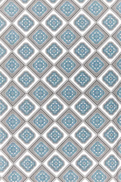 Prada Geometric Print Cotton Scarf With Fringed Edges In Gray