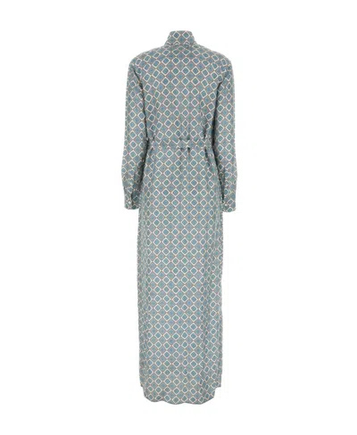 Prada Geometric-print Shirt Dress In Animal Print