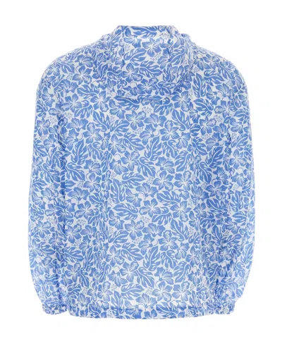 Prada Man Printed Re-nylon Windbreaker In Multi