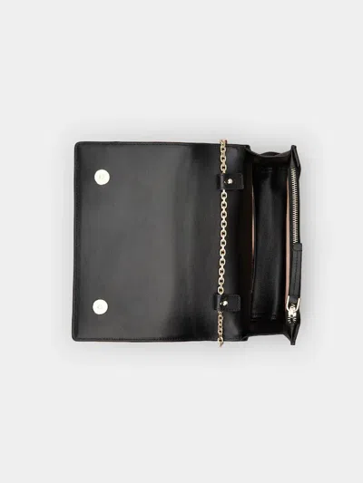 Roger Vivier Structured Tweed Shoulder Bag In Black