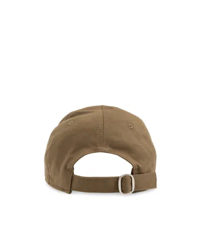 Off-white Ow-embroidered Cap In Brown
