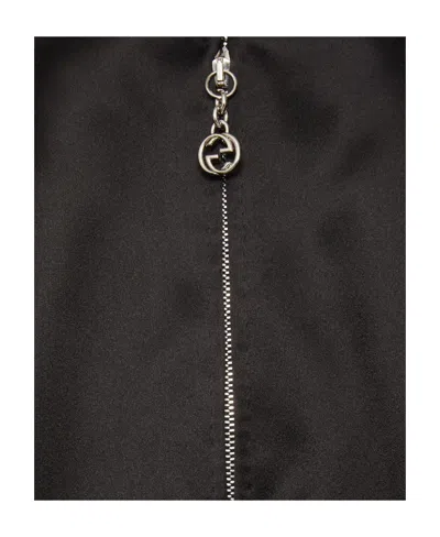 Gucci High-rise Silk Satin Maxi Skirt In Black