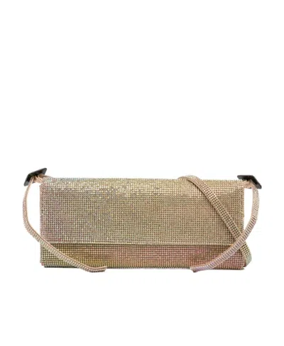 Benedetta Bruzziches Your Best Friend La Grande Embellished Shoulder Bag In Nude