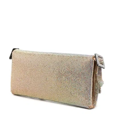 Benedetta Bruzziches Your Best Friend La Grande Embellished Shoulder Bag In Nude