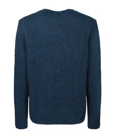 Lardini Wool-blend Sweater In Blue