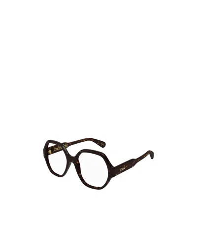 Chloé Rectangular Frame Glasses In Black