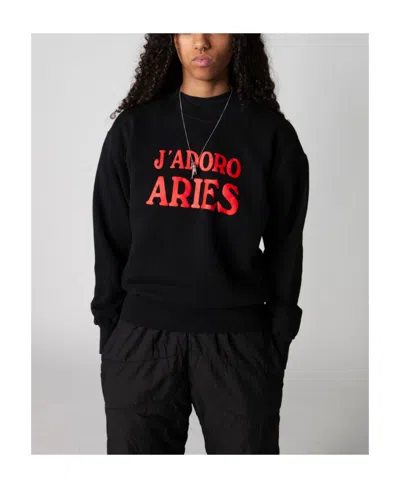 Aries Jadoro Black Sweatshirt In Black