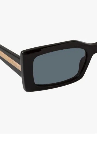 Stella Mccartney Eyewear Rectangle Frame Sunglasses In Black