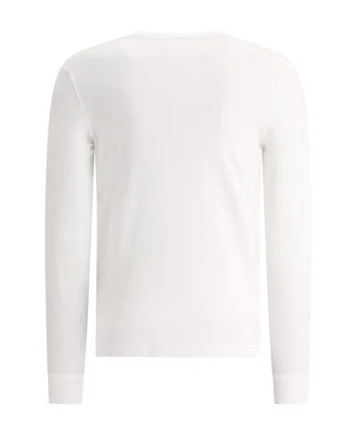 Tom Ford White Stretch-cotton Round-neck Henley T-shirt