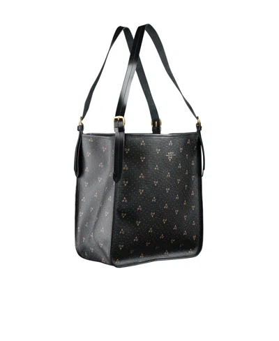 Apc Printed Handbag In Black