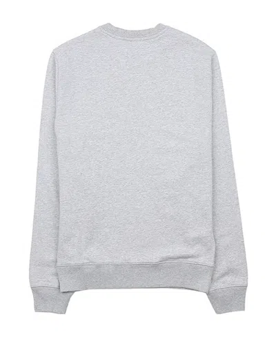Maison Kitsuné Maison Kitsune Crew Neck Sweatshirt With Campus Fox Print In Gray