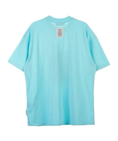 Msgm Graphic-print Cotton T-shirt In Blue