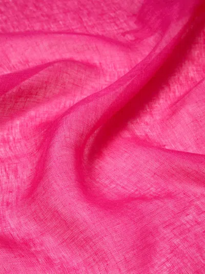 Weekend Max Mara Butterfly Logo Scarf In Pink