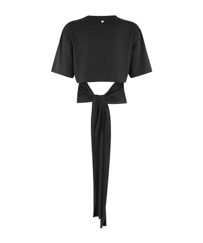 Weekend Max Mara Short-sleeved T-shirt In Black