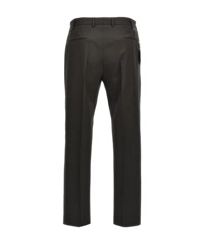 Pt Torino Trousers Tailored Cuffed Hem In Black