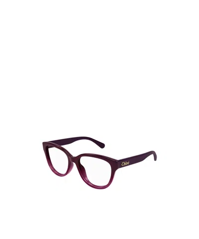 Chloé Gradient Square-frame Glasses In Black