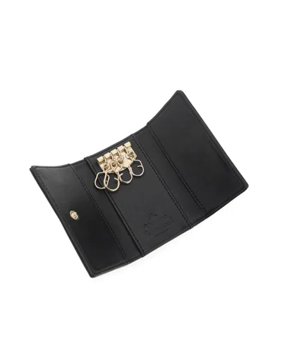 Vivienne Westwood Orb-plaque Keychain Holder In Black