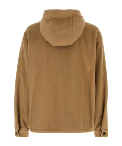 Prada Light Brown Regular Fit Jacket In Brown