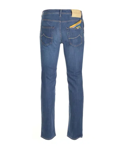 Jacob Cohen Blue Cotton Jeans In Blue