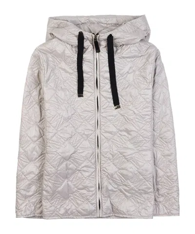 Max Mara Short Hooded Parka In White