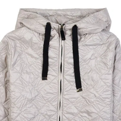 Max Mara Short Hooded Parka In White
