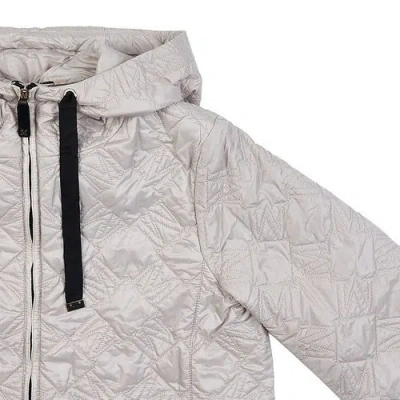 Max Mara Short Hooded Parka In White