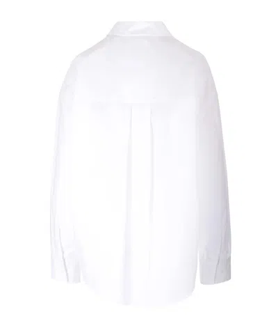 P.a.r.o.s.h Poplin Classic-collar Shirt In White