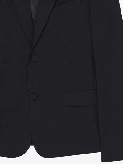 Givenchy 4g Pattern Single-breasted Blazer In Black