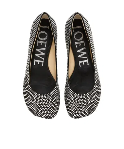 Loewe Toy Strass Goat Skin Ballerinas In Multi