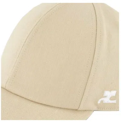 Courrèges Logo Hat In Neutral