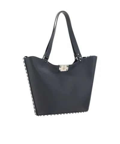 Valentino Garavani Shoulder Bag With Studded Detailing And Metal Hardware In Multicolor