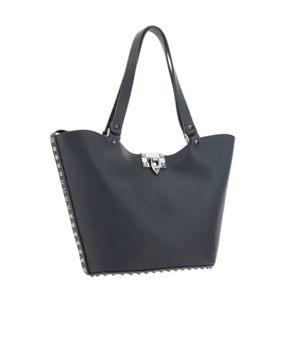 Valentino Garavani Shoulder Bag With Studded Detailing And Metal Hardware In Multicolor
